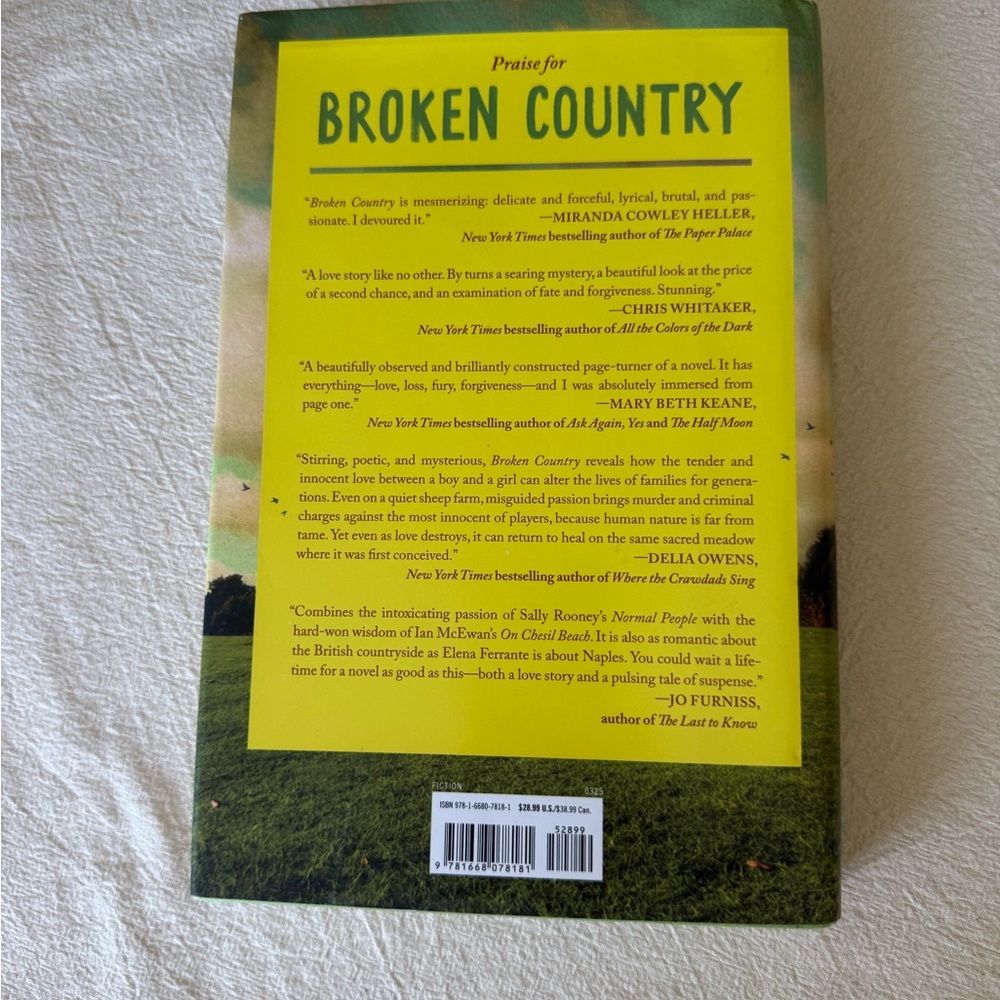 Broken Country by Clare Leslie Hall hardcover book - Picture 2 of 2